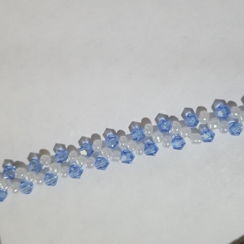 Something Blue Bridal Crystal Bracelet Jewelry.